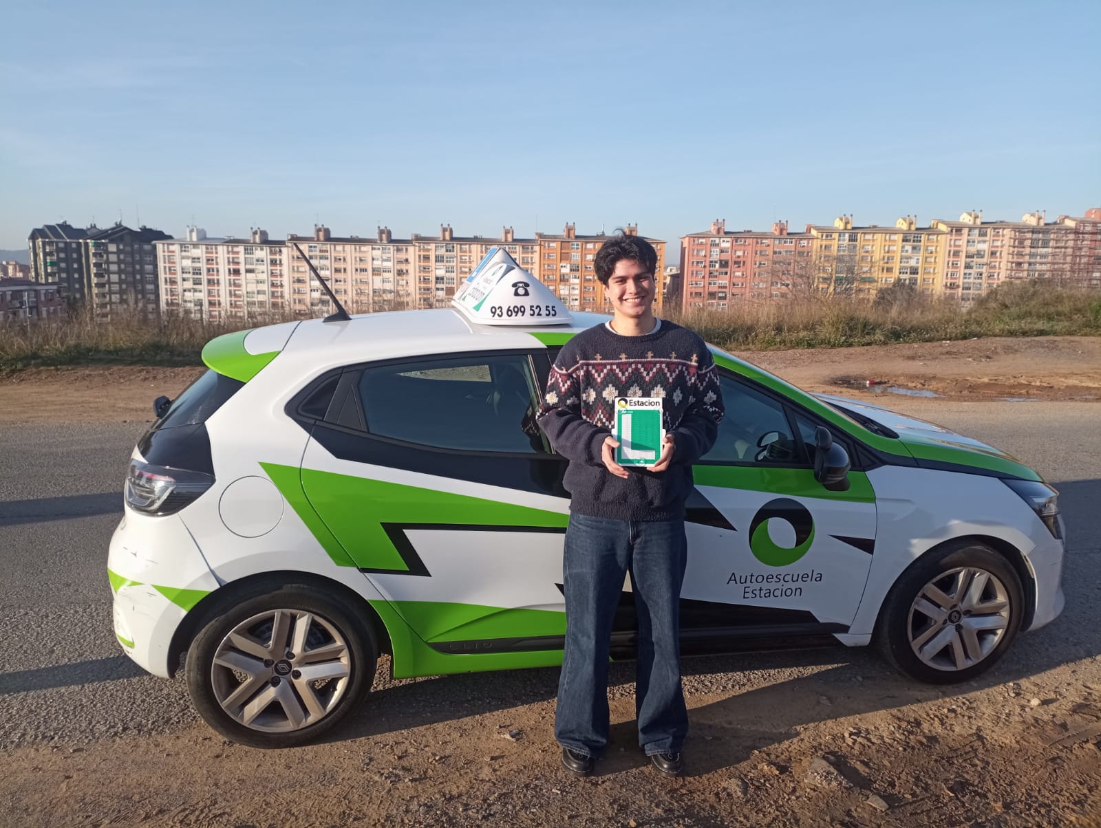 Conductor aprobado de la autoescuela