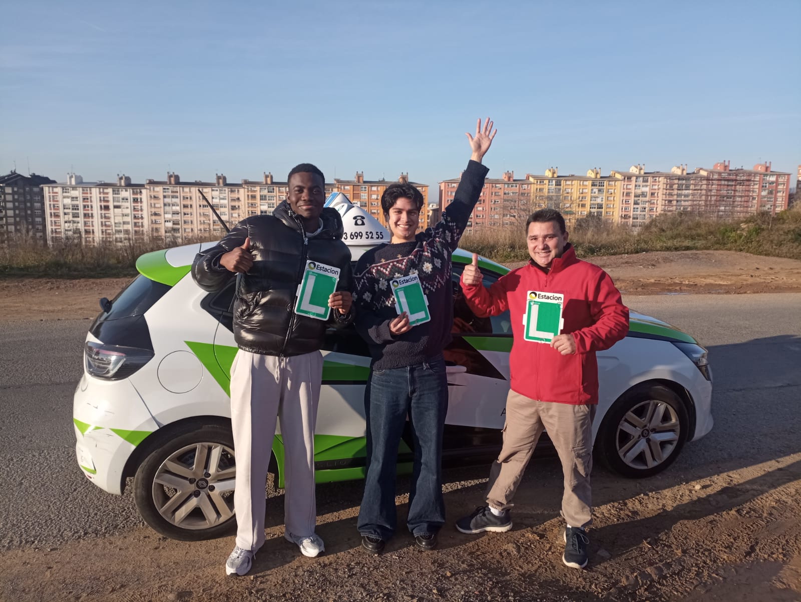 Conductor aprobado de la autoescuela