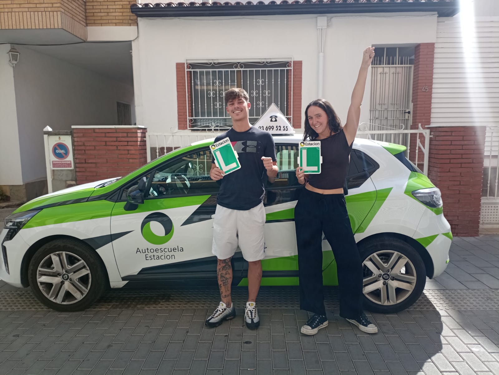 Conductor aprobado de la autoescuela