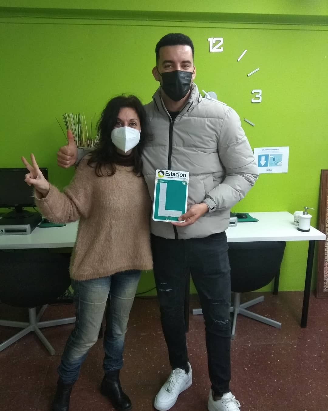 Conductor aprobado de la autoescuela