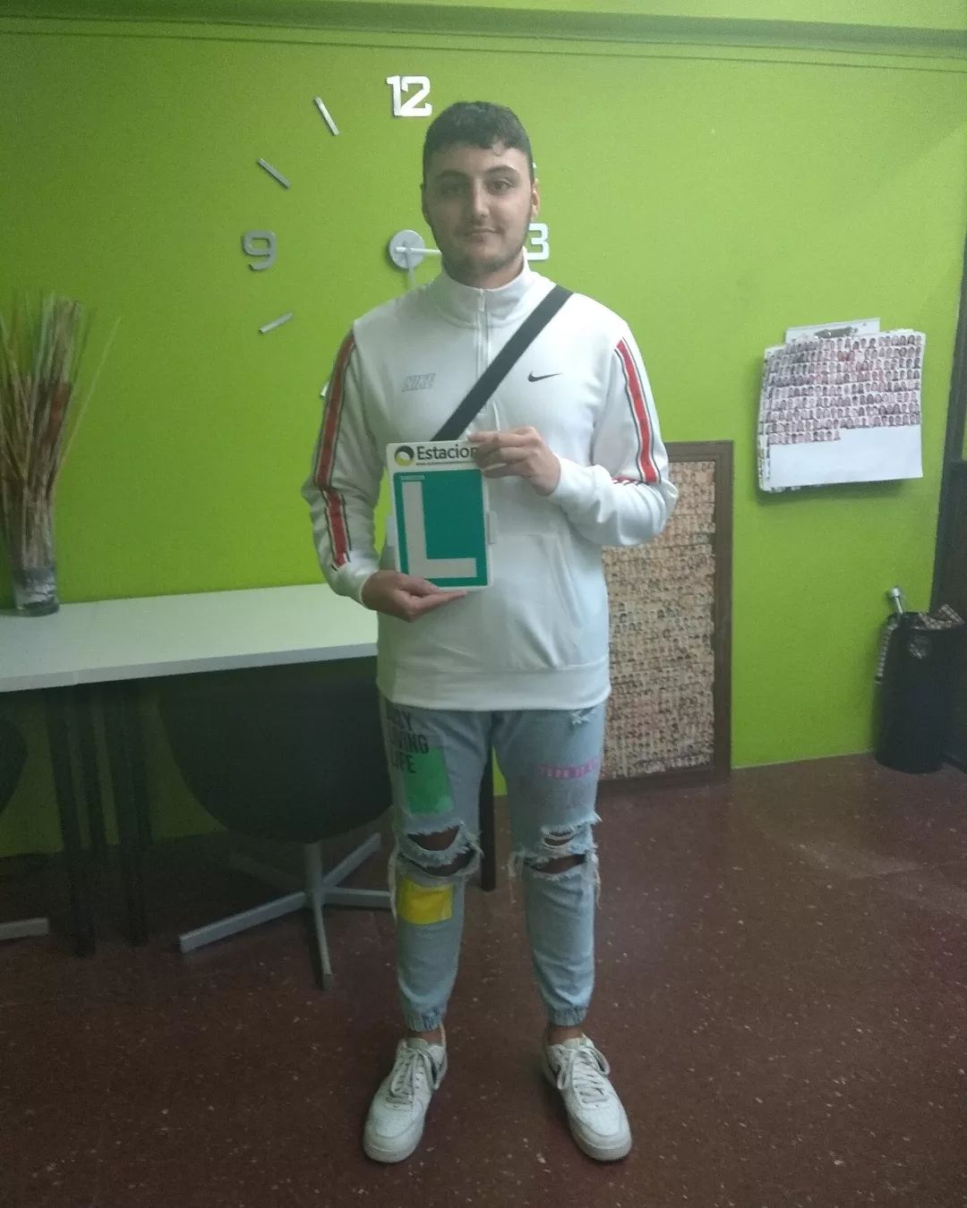 Conductor aprobado de la autoescuela