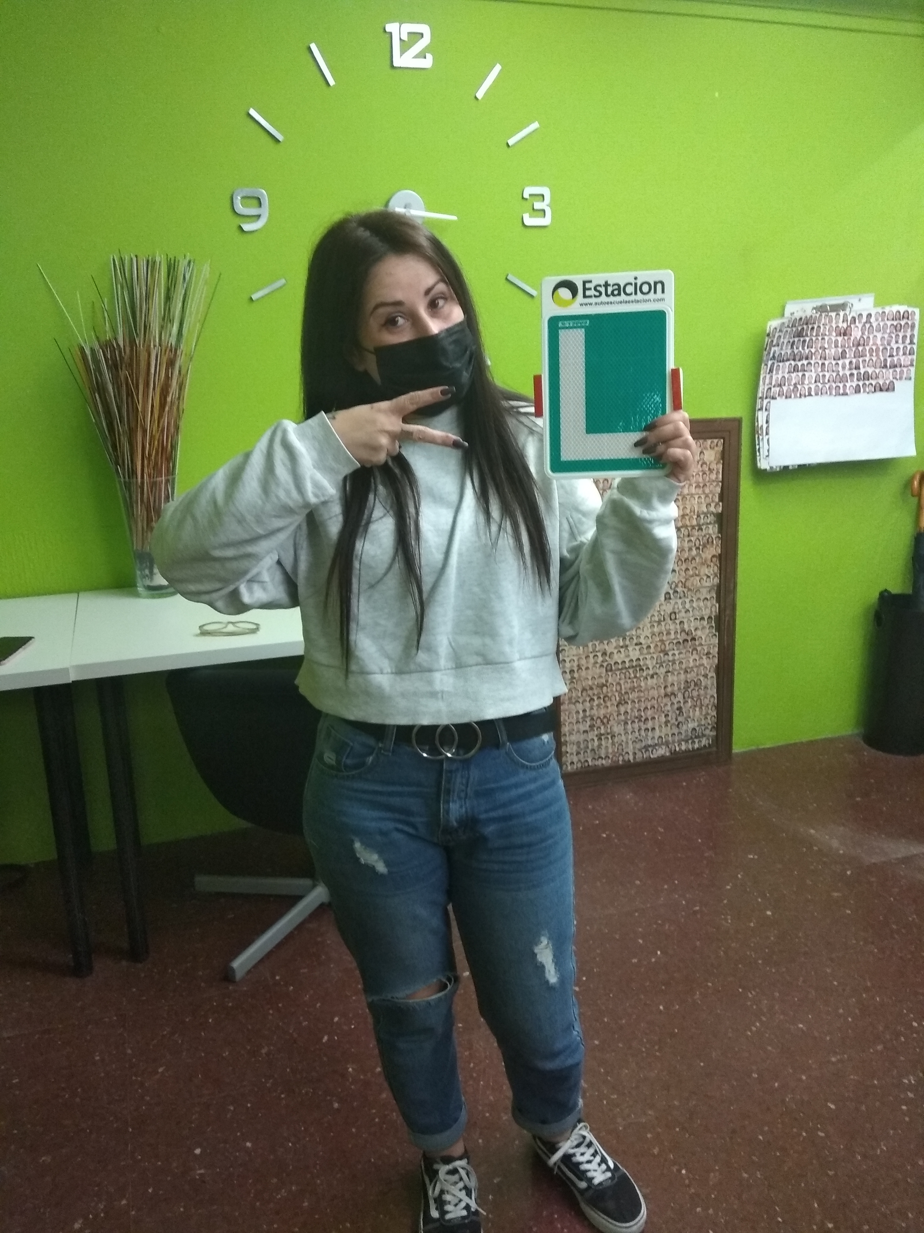 Conductor aprobado de la autoescuela